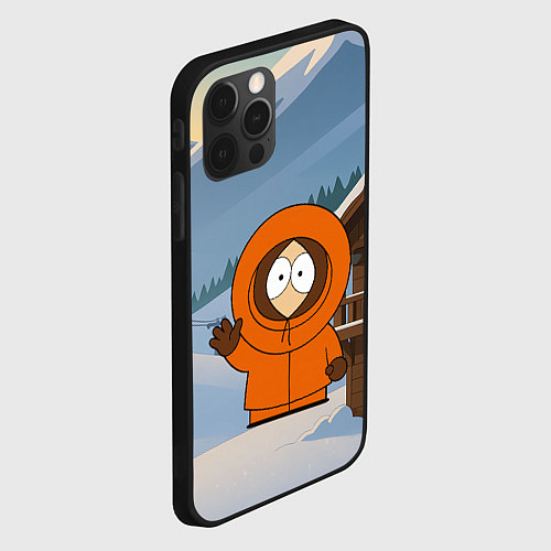 Чехол iPhone 12 Pro Max Кенни машет рукой - Южный парк / 3D-Черный – фото 2