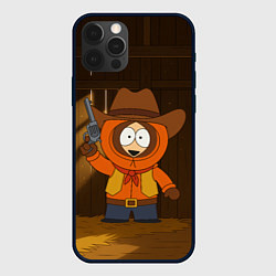 Чехол для iPhone 12 Pro Max Кенни ковбой в сарае, цвет: 3D-черный