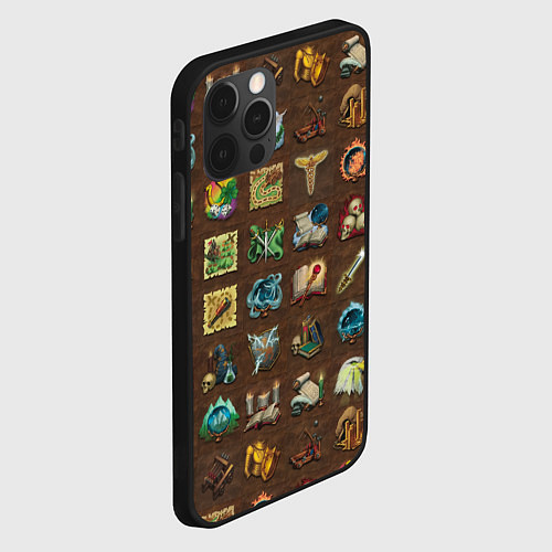 Чехол iPhone 12 Pro Max Все навыки в героях 3 / 3D-Черный – фото 2