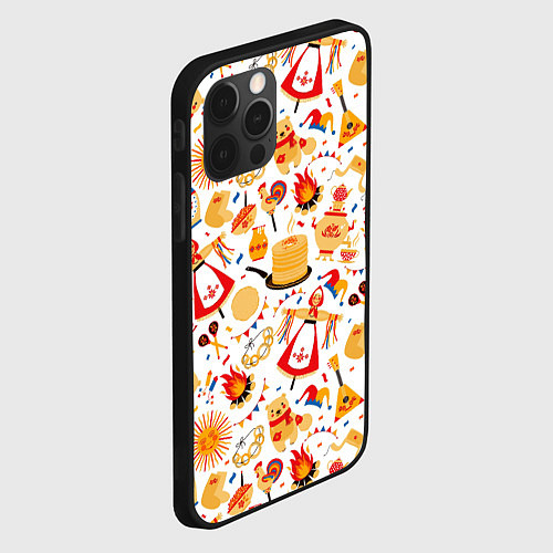 Чехол iPhone 12 Pro Max Славянская символика / 3D-Черный – фото 2