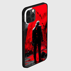 Чехол для iPhone 12 Pro Max Ведьмак готический стиль, цвет: 3D-черный — фото 2