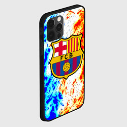 Чехол для iPhone 12 Pro Max Barcelona огненные краски, цвет: 3D-черный — фото 2