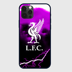 Чехол для iPhone 12 Pro Max Liverpool неоновый шторм, цвет: 3D-черный