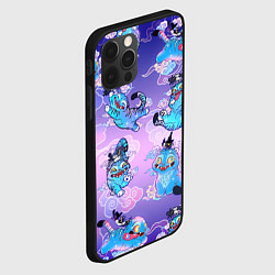 Чехол для iPhone 12 Pro Max Тигр с сорокой, цвет: 3D-черный — фото 2
