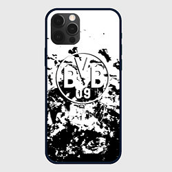 Чехол для iPhone 12 Pro Max Borussia черные краски, цвет: 3D-черный