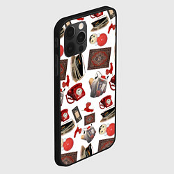 Чехол для iPhone 12 Pro Max Неваляшка утюг ретро авоська петушок телефон, цвет: 3D-черный — фото 2
