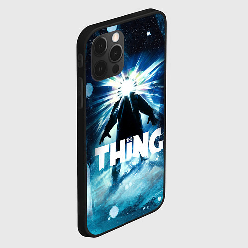 Чехол iPhone 12 Pro Max Нечто / 3D-Черный – фото 2