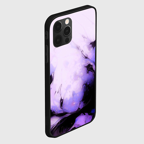 Чехол iPhone 12 Pro Max Взрывной индиго светлый / 3D-Черный – фото 2