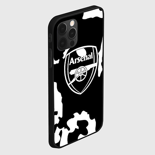 Чехол iPhone 12 Pro Max Арсенал камуфляжные краски / 3D-Черный – фото 2