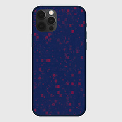 Чехол для iPhone 12 Pro Max Color red squares, цвет: 3D-черный
