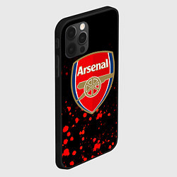 Чехол для iPhone 12 Pro Max Арсенал красные краски всплеск, цвет: 3D-черный — фото 2