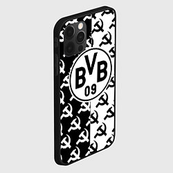 Чехол для iPhone 12 Pro Max Borussia паттерн ссср, цвет: 3D-черный — фото 2