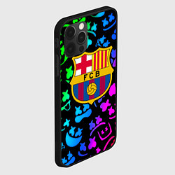 Чехол для iPhone 12 Pro Max Барселона x Маршмэллоу неоновый градиент, цвет: 3D-черный — фото 2