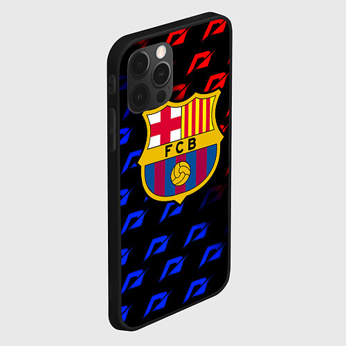 Чехол iPhone 12 Pro Max Barcelona gradient need for speed / 3D-Черный – фото 2