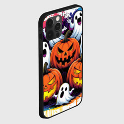 Чехол для iPhone 12 Pro Max Happy Halloween 25, цвет: 3D-черный — фото 2