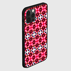 Чехол для iPhone 12 Pro Max Яркие узорчатые полосы, цвет: 3D-черный — фото 2