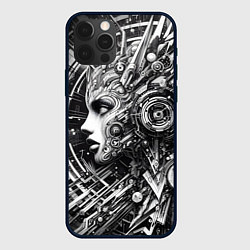 Чехол для iPhone 12 Pro Max Cyber girl - ai art fantasy graffiti, цвет: 3D-черный