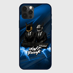 Чехол для iPhone 12 Pro Max Daft Punk - кибер собаки за пультом, цвет: 3D-черный