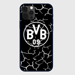 Чехол для iPhone 12 Pro Max Borussia черно белые, цвет: 3D-черный