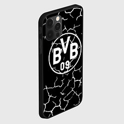 Чехол для iPhone 12 Pro Max Borussia черно белые, цвет: 3D-черный — фото 2