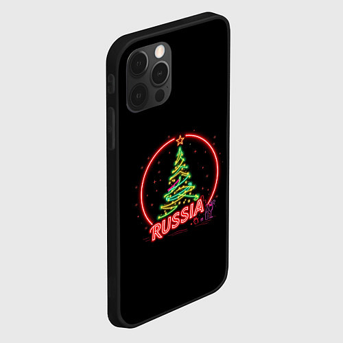 Чехол iPhone 12 Pro Max New year / 3D-Черный – фото 2