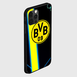Чехол для iPhone 12 Pro Max Borussia соты броня, цвет: 3D-черный — фото 2