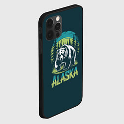 Чехол для iPhone 12 Pro Max Огромный медведь на фоне леса, цвет: 3D-черный — фото 2