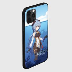 Чехол для iPhone 12 Pro Max Гань Юй аниме стиль Genshin Impact, цвет: 3D-черный — фото 2