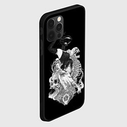 Чехол для iPhone 12 Pro Max Резе демон бомба Человек бензопила, цвет: 3D-черный — фото 2
