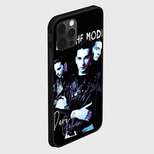 Чехол iPhone 12 Pro Max Dave Gahan Depeche Mode rose / 3D-Черный – фото 2
