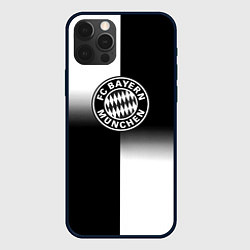 Чехол для iPhone 12 Pro Max Бавария Мюнхен геометрия градиент, цвет: 3D-черный