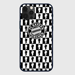 Чехол для iPhone 12 Pro Max Бавария Мюнхен люди паттерн текстура, цвет: 3D-черный