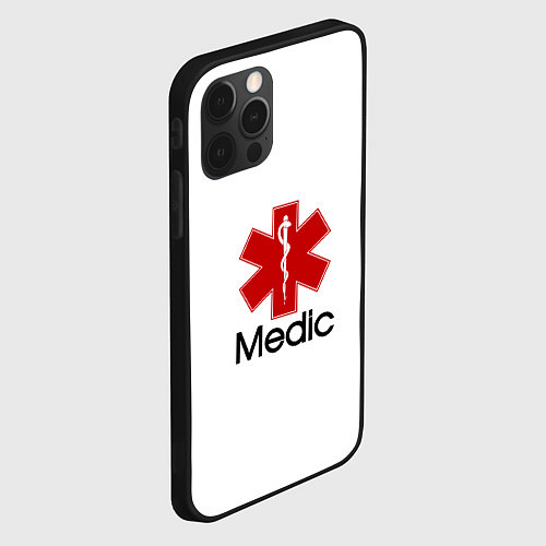 Чехол iPhone 12 Pro Max Медик / 3D-Черный – фото 2