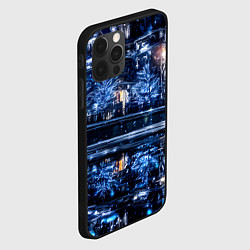 Чехол для iPhone 12 Pro Max Новогодняя ночная Москва, цвет: 3D-черный — фото 2