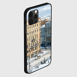 Чехол для iPhone 12 Pro Max Зимняя улица Питера, цвет: 3D-черный — фото 2