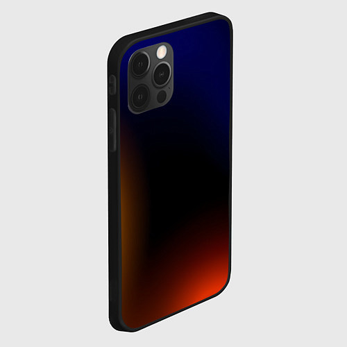 Чехол iPhone 12 Pro Max Color black red blue / 3D-Черный – фото 2
