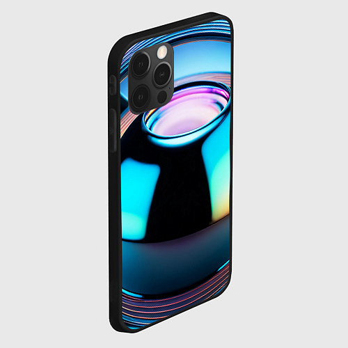 Чехол iPhone 12 Pro Max Галактический шар / 3D-Черный – фото 2