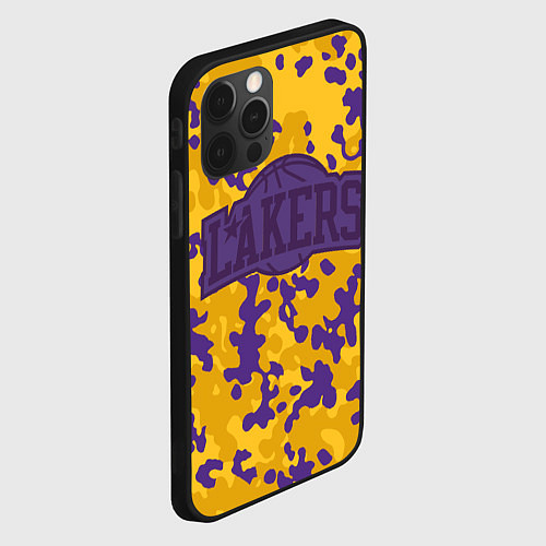 Чехол iPhone 12 Pro Max NBA LA Lakers / 3D-Черный – фото 2