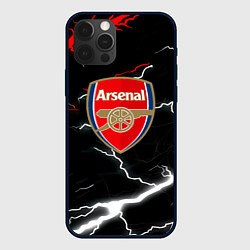 Чехол для iPhone 12 Pro Max Арсенал молнии шторм, цвет: 3D-черный