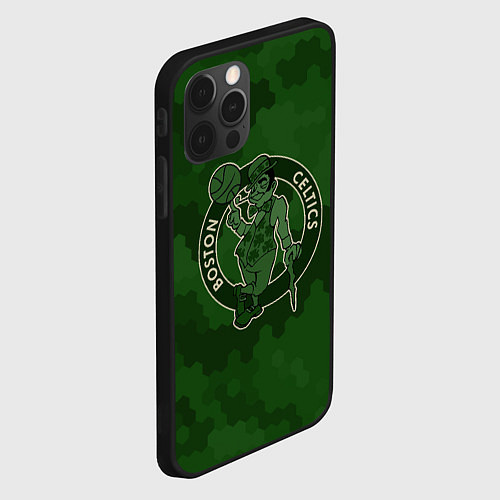 Чехол iPhone 12 Pro Max NBA Celtics camo / 3D-Черный – фото 2