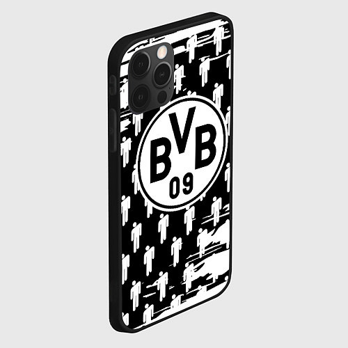 Чехол iPhone 12 Pro Max Borussia люди краски / 3D-Черный – фото 2