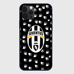 Чехол для iPhone 12 Pro Max Ювентус ласточки паттерн, цвет: 3D-черный