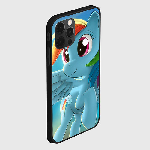 Чехол iPhone 12 Pro Max My littlle pony / 3D-Черный – фото 2