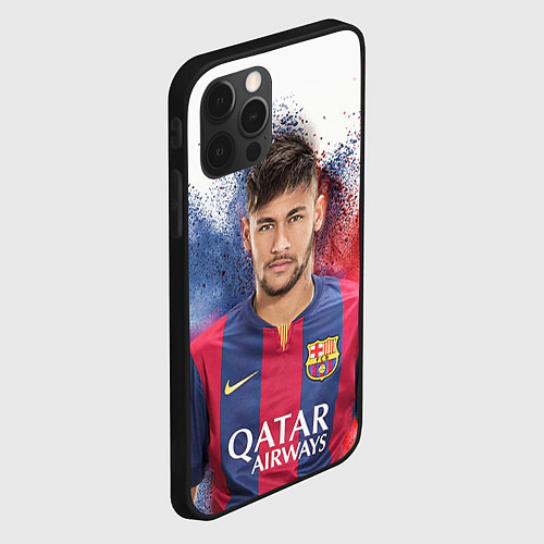 Чехол iPhone 12 Pro Max Neymar FCB / 3D-Черный – фото 2