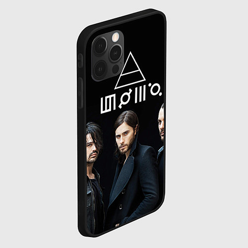 Чехол iPhone 12 Pro Max 30 seconds to mars / 3D-Черный – фото 2