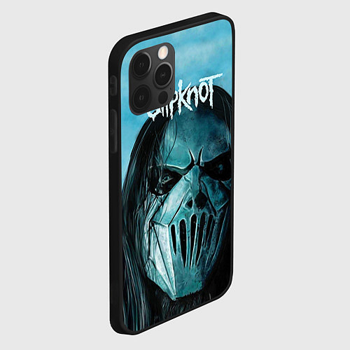 Чехол iPhone 12 Pro Max Slipknot / 3D-Черный – фото 2