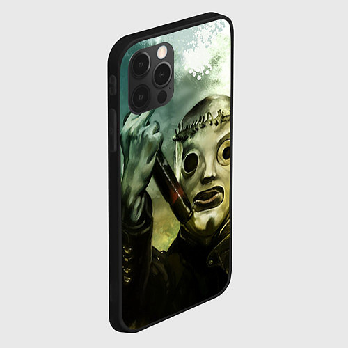 Чехол iPhone 12 Pro Max Slipknot / 3D-Черный – фото 2