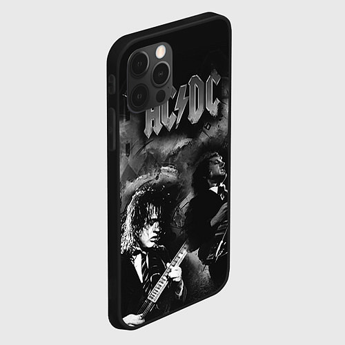 Чехол iPhone 12 Pro Max AC/DC / 3D-Черный – фото 2