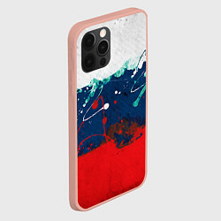 Чехол для iPhone 12 Pro Max Триколор РФ, цвет: 3D-светло-розовый — фото 2