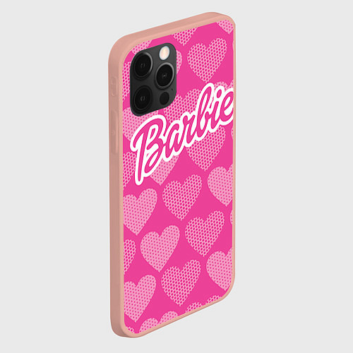 Чехол iPhone 12 Pro Max Barbie / 3D-Светло-розовый – фото 2